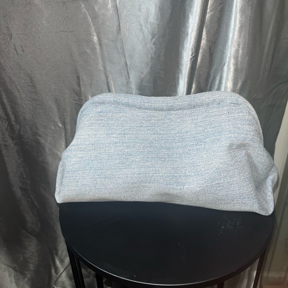 Light Blue Denim Clutch Bag